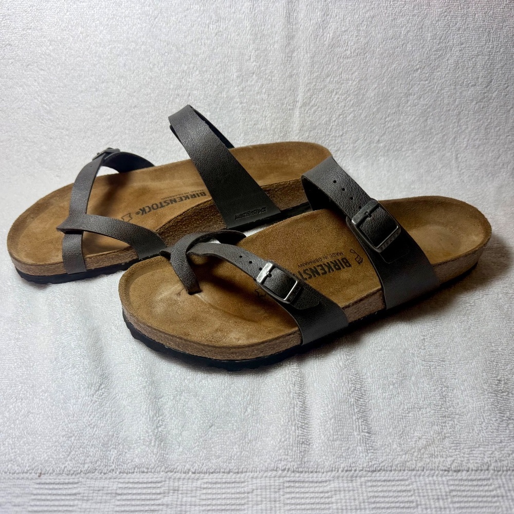 Birkenstock Mayari Birkibuc Dark Gray - Picture 2 of 5